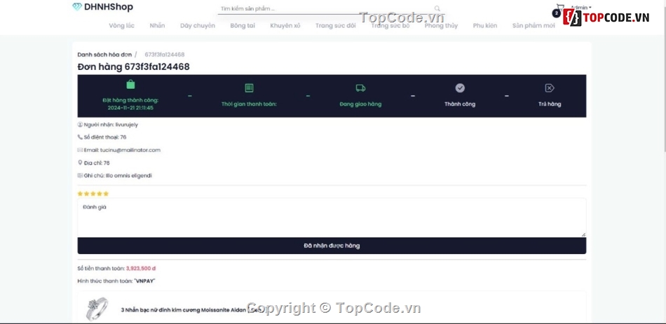 Source website,php,mysql,code web bán trang sức